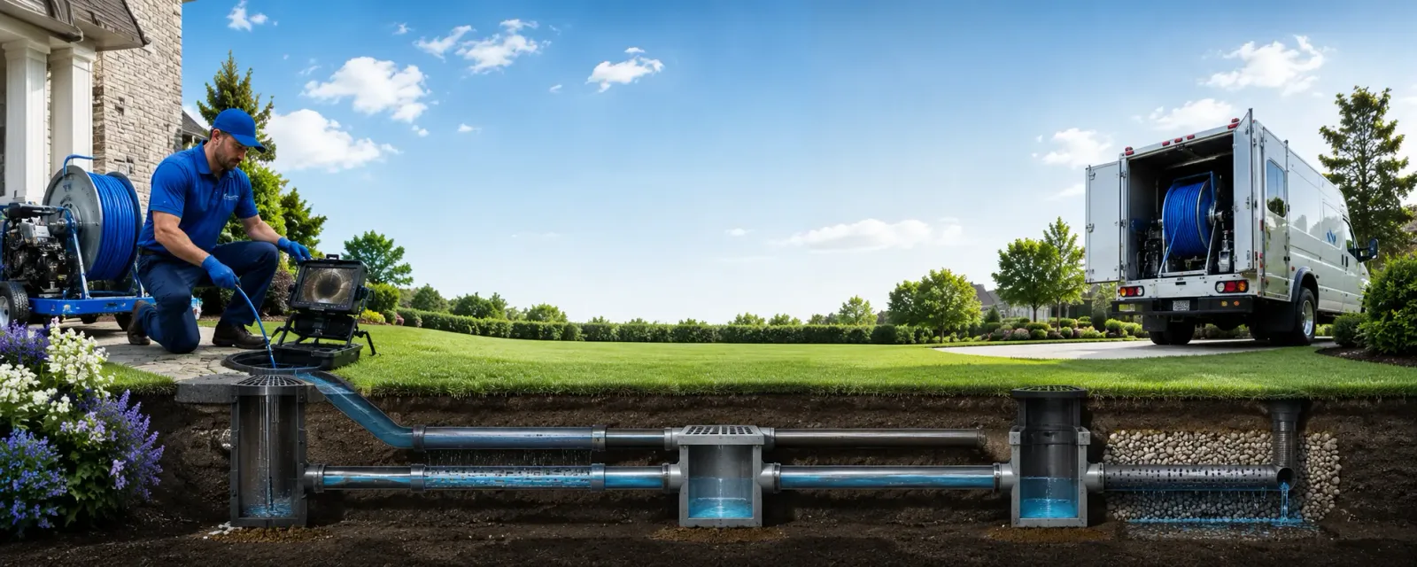 Outdoor drain cleaning information for Harwood, TX